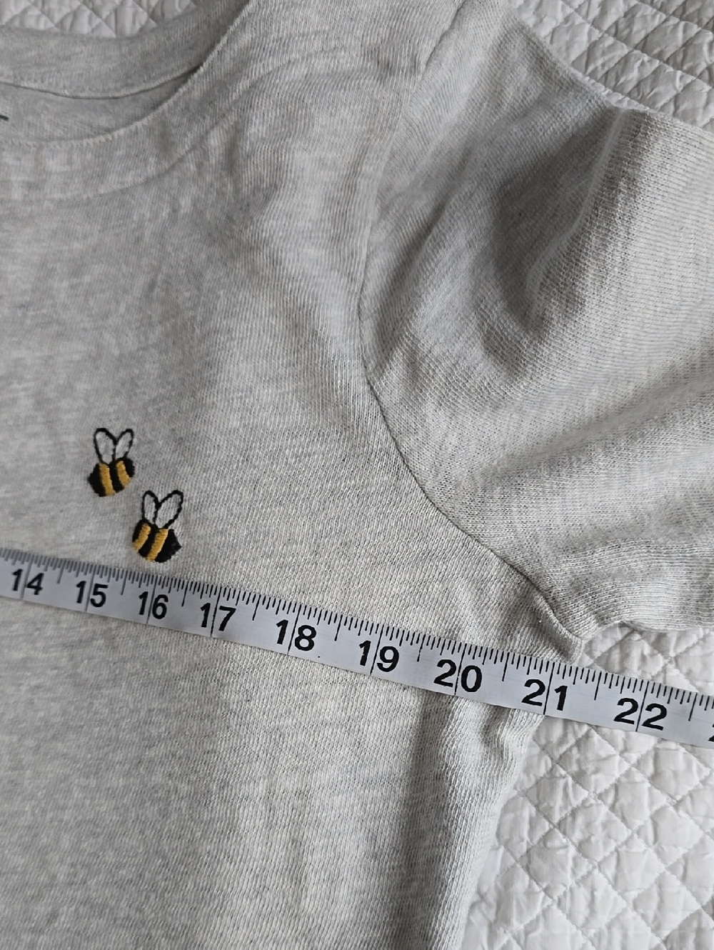 🐝LOFT Cotton Knit Bee Embroidered Top - Picture 6 of 15